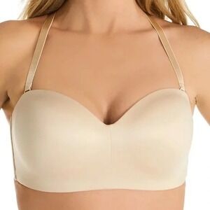 Wacoal Staying Power Strapless Bra Women 38DDD Beige Wire Free 854372 Lingerie
